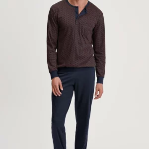 Calida Pyjama lang mit Bündchen Relax Choice