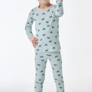 Schiesser Schlafanzug lang Feinripp Bündchen Kids Nightwear