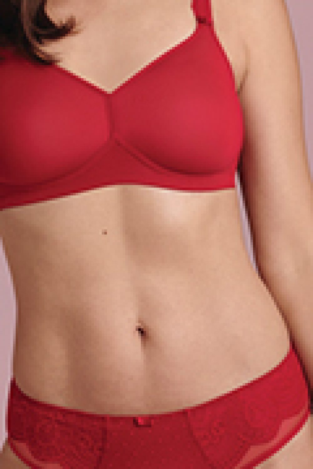 Selma, rot, High waist briefs, rot