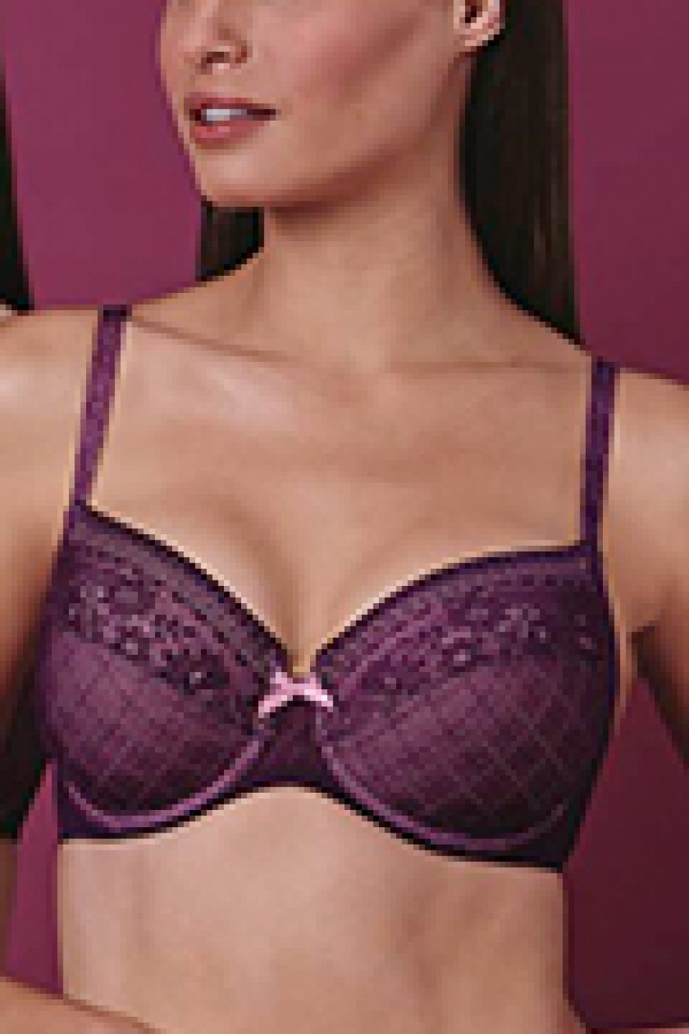 Rosemary Bügel BH, purple, Taillenslip+, purple, Hipster, purpl