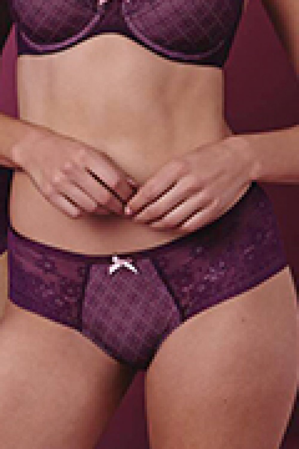 Rosemary Bügel BH, purple, Taillenslip+, purple, Hipster, purpl