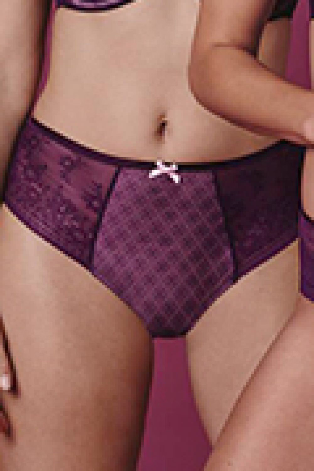 Rosemary Bügel BH, purple, Taillenslip+, purple, Hipster, purpl